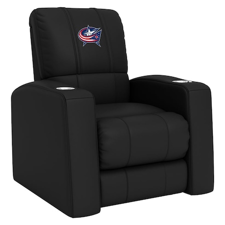 Dreamseat Home Theater Recliner with Columbus Blue Jackets Logo XZ418301RHTCDBLK-PSNHL40080
